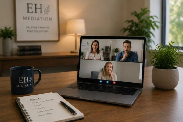 child access mediation Burnham-on-Sea online meeting.